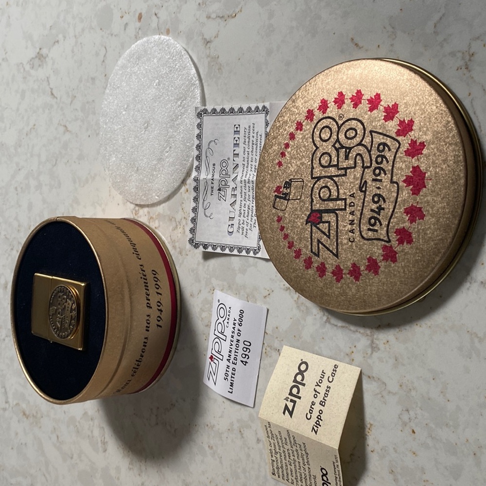 Zippo Canada celebrating 50 years Limited edition it’s 4990 out of 6000